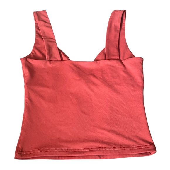 Reoria Burnt Orange Sleeveless V-neck Tank Top Size Small EUC - Picture 4 of 5